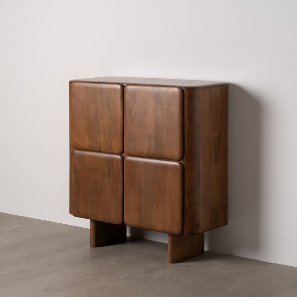 Barna mangófa szekrény 104x110x45 cm Nosy – Ixia-image-1