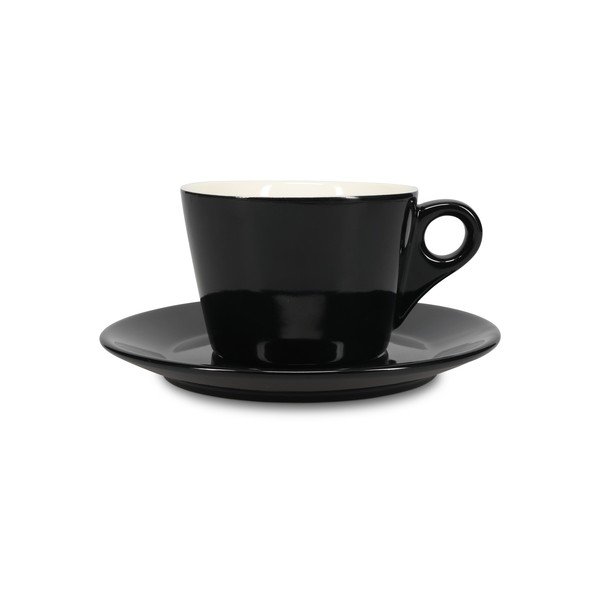 Fekete porcelán csészealj ø 16,5 cm Barista – BonBistro-image-2