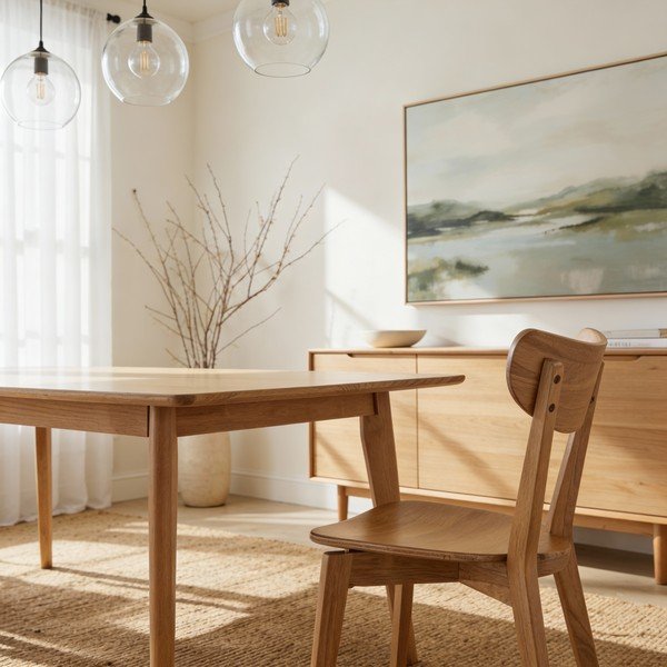 Étkezőszék tölgyfa dekorral Roxby - Actona-image-3