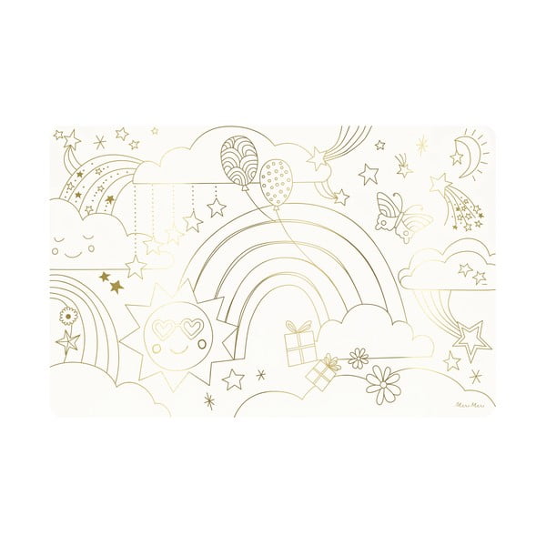 Papír tányéralátét szett 8 db-os 28x42.5 cm Happy Icons – Meri Meri-image-3