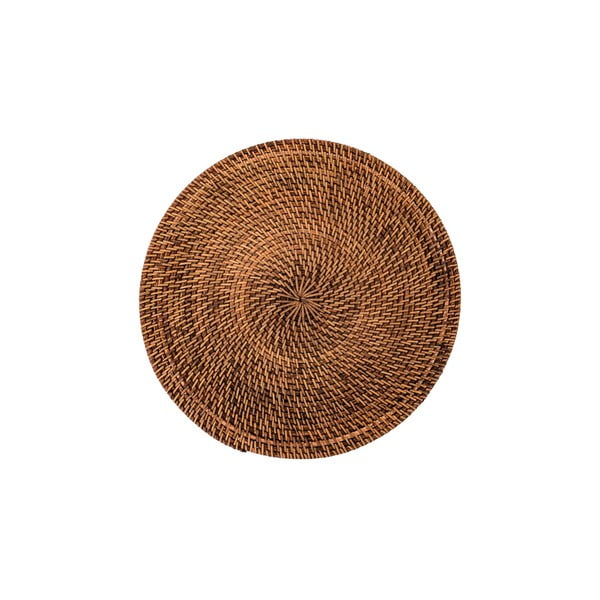 Barna rattan tányéralátét, ø 36 cm - Tiseco Home Studio