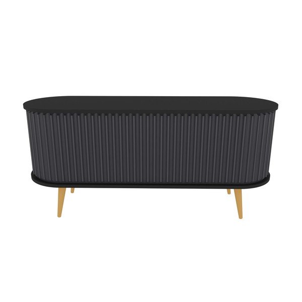 Fekete-antracitszürke TV-állvány 140x64 cm Stor – Kalune Design