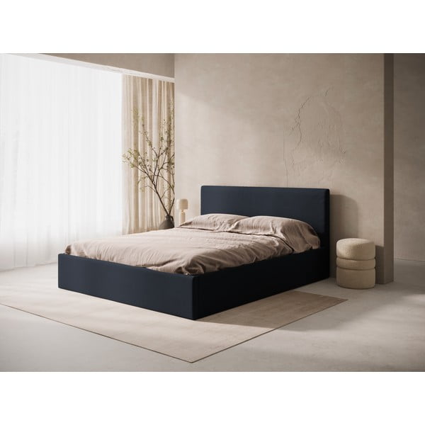 Sötétkék kárpitozott ágytámla 170,5x100 cm Remo – Micadoni -image-1