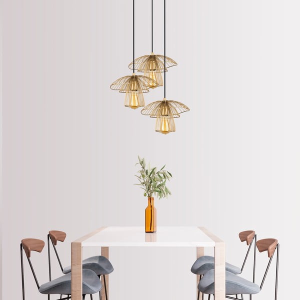 Root aranyszínű függőlámpa, magasság 117 cm - Squid Lighting-image-2