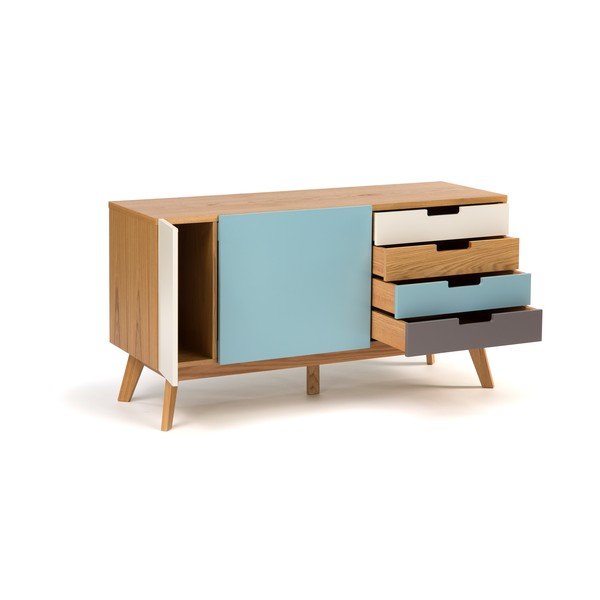 Chaser komód kék részletekkel - Woodman-image-4