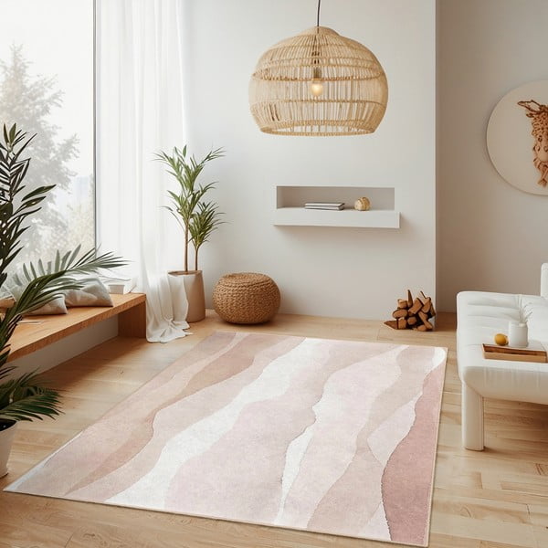 Krémszínű mosható szőnyeg 160x230 cm Komodo Beach – Mila Home-image-2