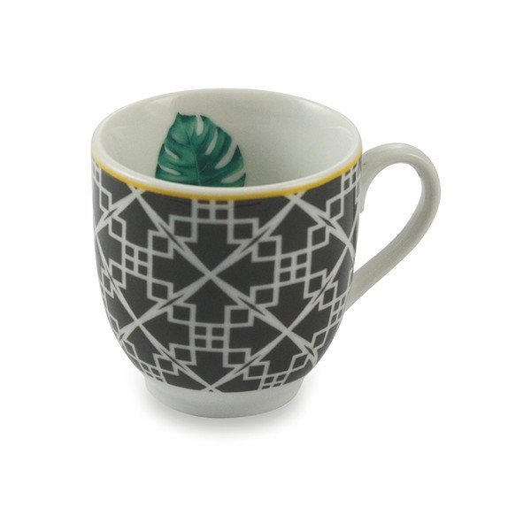Mykonos Urban Jungle 6 db porcelán csésze alátéttel, 90 ml - VDE Tivoli 1996-image-4
