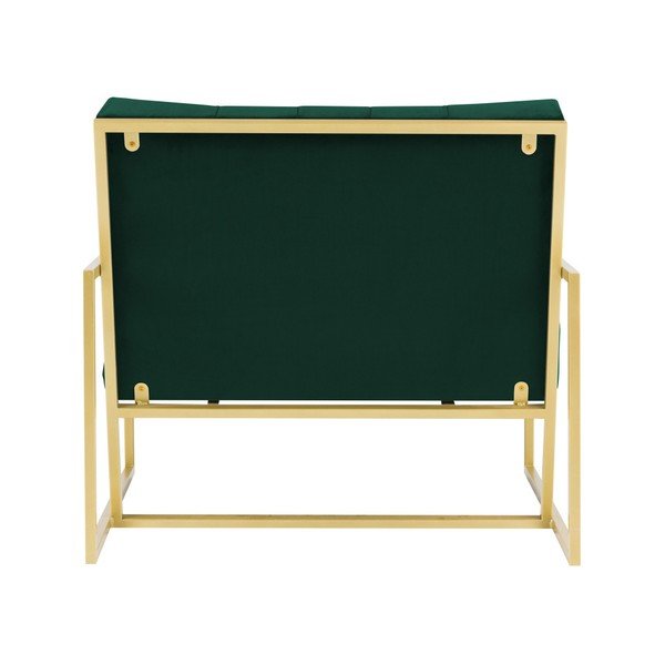 Bono zöld fotel aranyszínű konstrukcióval - Mazzini Sofas-image-4