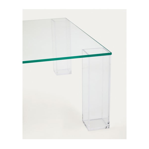 Üveg dohányzóasztal 85x85 cm Adularia – Kave Home-image-4