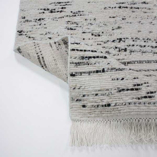 Szürke-elefántcsont színű kézi szövésű gyapjú szőnyeg 140x200 cm Ellsa  – Flair Rugs-image-2