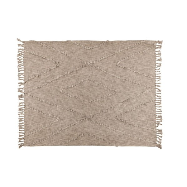 Világosbarna pamut ágytakaró franciaágyra 250x260 cm Sahara - Tiseco Home Studio-image-2