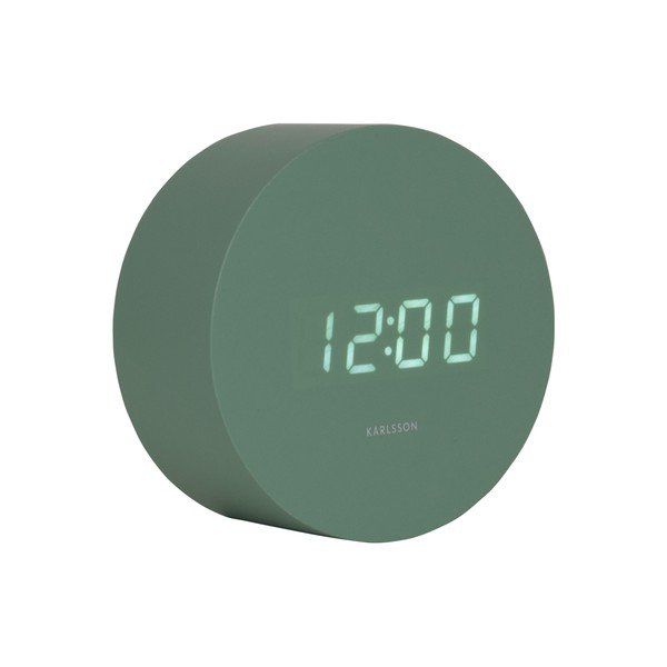 Digitális ébresztőóra ø 9 cm Spry Round – Karlsson-image-4