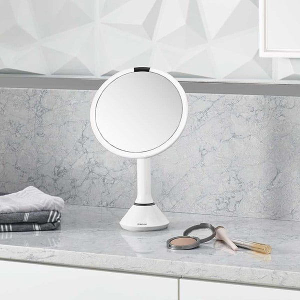 Kozmetikai tükör világítással-nagyítós (ötszörös) ø 20 cm Sensor – simplehuman-image-1