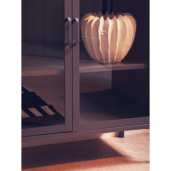 Szürke acél tálalószekrény 80x102x40 cm Acier – Premier Housewares-image-2