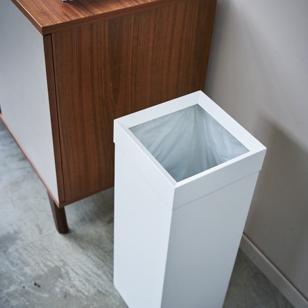 Fehér fém szemetes 27 l Tall – YAMAZAKI-image-3