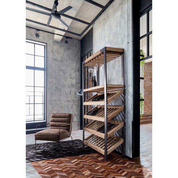 Barna bőrutánzat fotel Brianna – Bizzotto-image-4