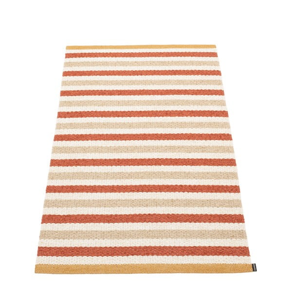 Téglavörös-krémszínű kültéri-beltéri szőnyeg 70x120 cm Teo Brick – Pappelina