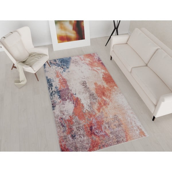 Piros-kék mosható szőnyeg 180x120 cm - Vitaus-image-1