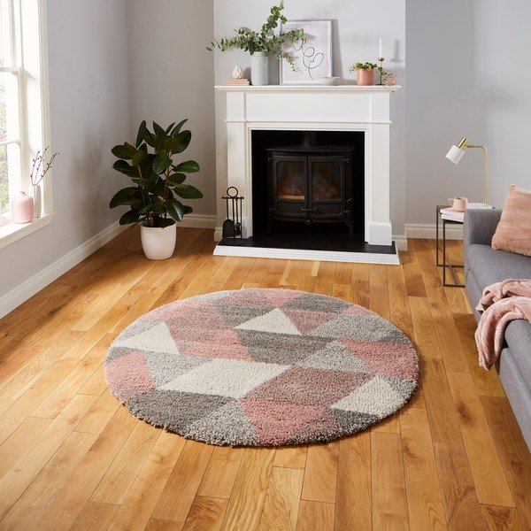 Royal Nomadic Rose Triangle szőnyeg, ø 160 cm - Think Rugs-image-1