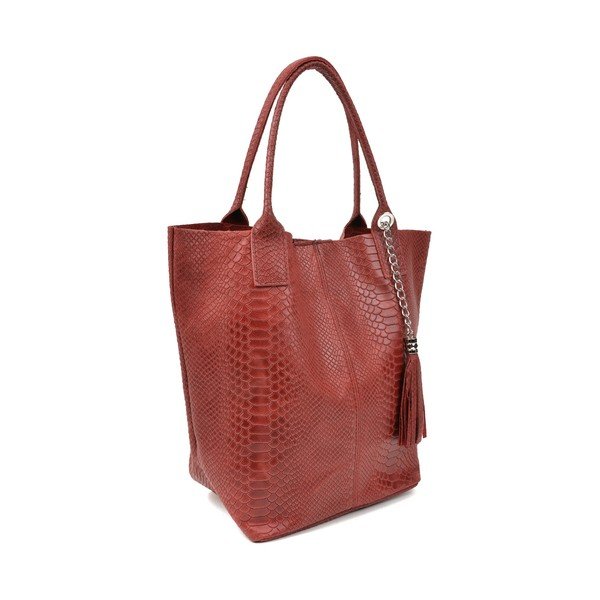 Lola piros bőr shopper táska - Renata Corsi-image-2