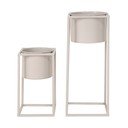 Marla 2 db bézs fém virágtartó - House Nordic