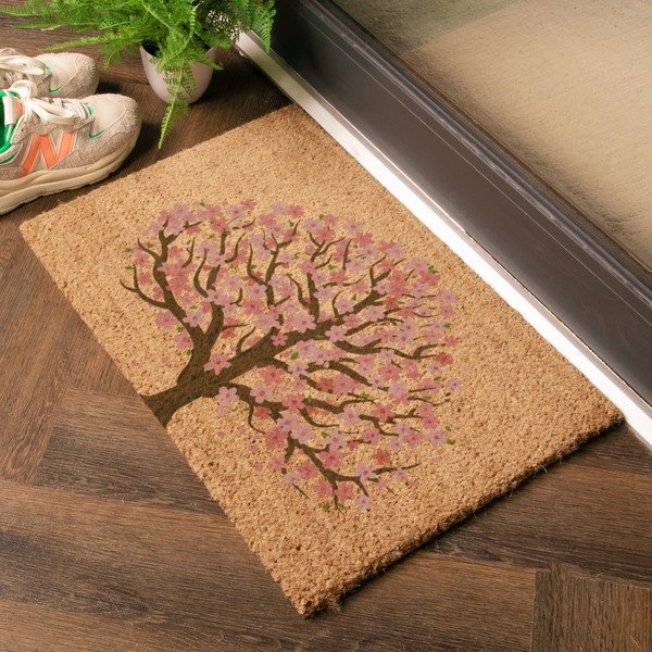 Kókuszrost lábtörlő 60x90 cm Blossom Tree of Life – Artsy Doormats-image-1