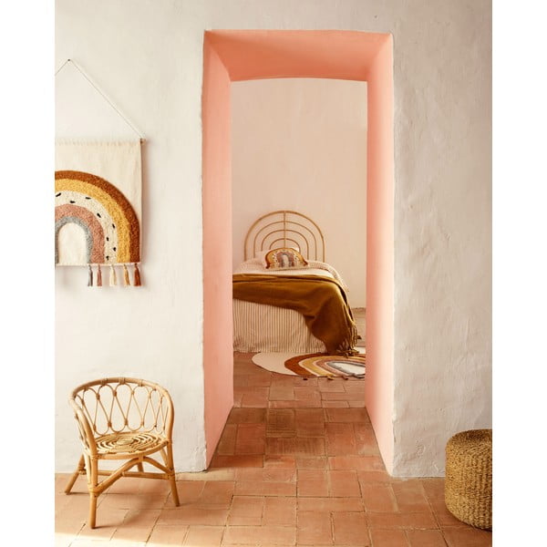 Natúr színű rattan ágytámla 90x110 cm Sundberg – Kave Home-image-1