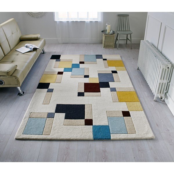 Gyapjú szőnyeg 230x160 cm Illusion Abstract - Flair Rugs-image-1