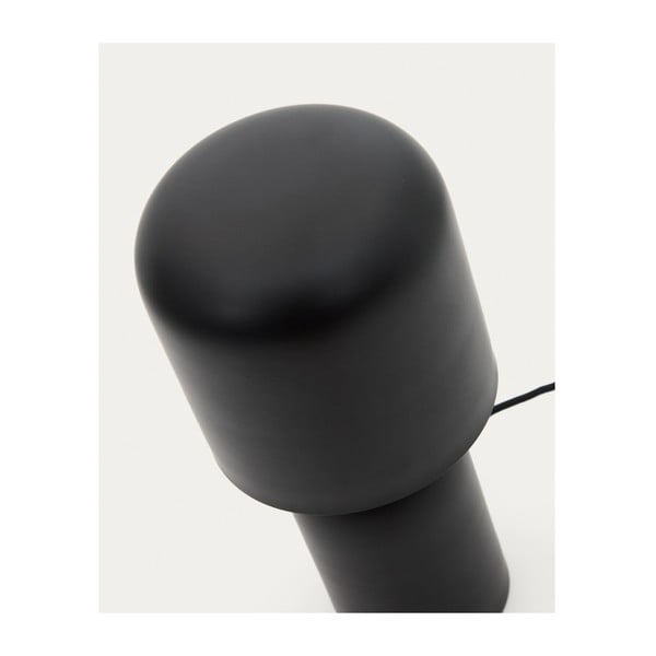 Fekete asztali lámpa fém búrával (magasság 28 cm) Monze – Kave Home-image-3