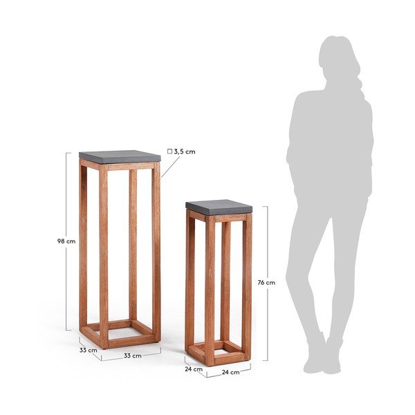 Levor 2 db akácfa állvány - La Forma-image-4