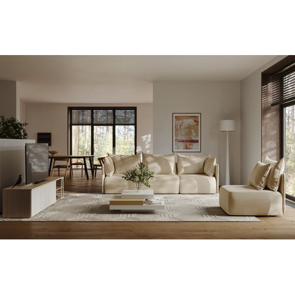 Krémszínű kanapé modul (jobb oldali) Dune – TemaHome-image-1