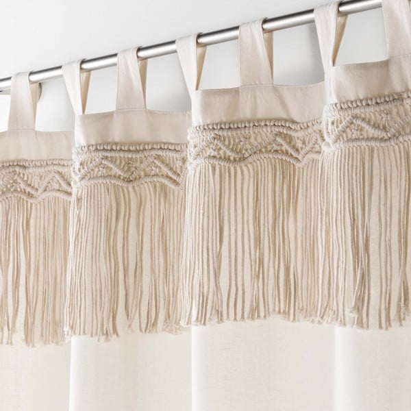 Bézs függöny 140x240 cm Samaya – douceur d'intérieur-image-1