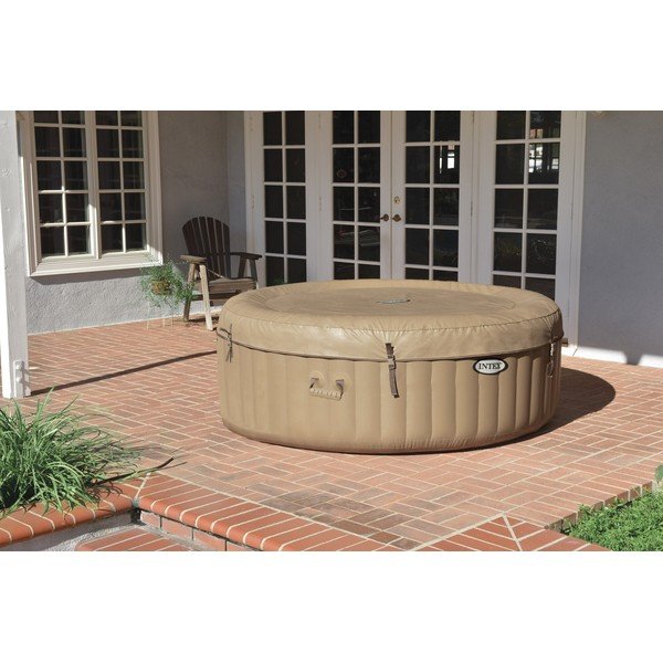 Felfújható négyszemélyes jakuzzi ø 196 cm mélység 71 cm Bubble HWS – Intex-image-3