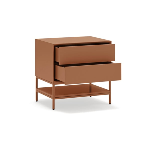 Téglavörös éjjeliszekrény Platt – Teulat-image-3
