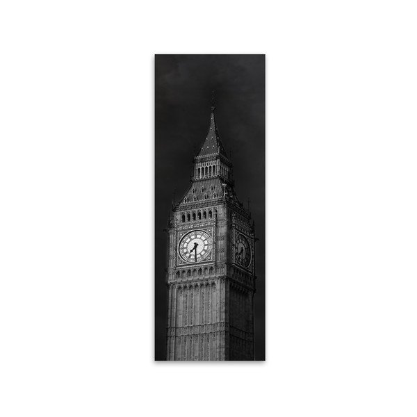 Canvas Silver Big Ben kép, 45 x 140 cm - Styler