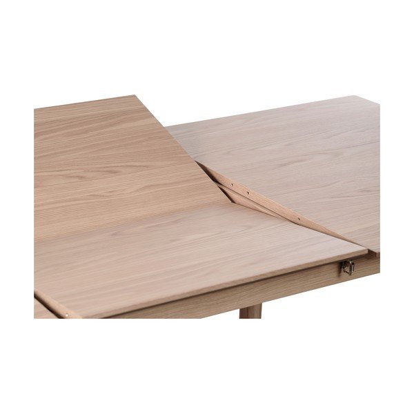 Bővíthető étkezőasztal hosszabbító asztallappal tölgyfa dekorral 95x190 cm Bari – Unique Furniture-image-1