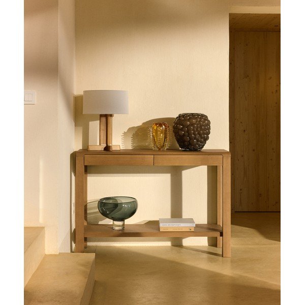 Barna üveg váza (magasság 30 cm) Mure – Kave Home-image-1