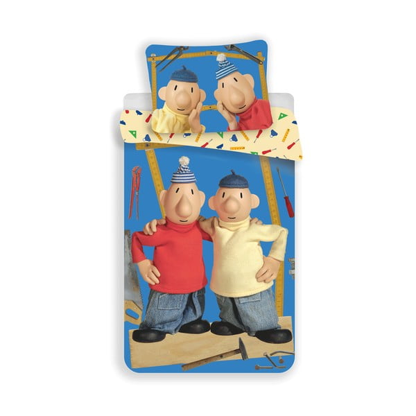 Egyszemélyes pamut gyerek ágyneműhuzat 140x200 cm Pat a Mat – Jerry Fabrics