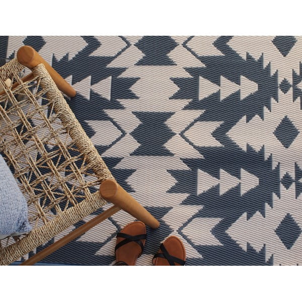 Miramar Gray szürke kétoldalas kültéri szőnyeg újrahasznosított műanyagból, 120 x 180 cm - Fab Hab-image-2