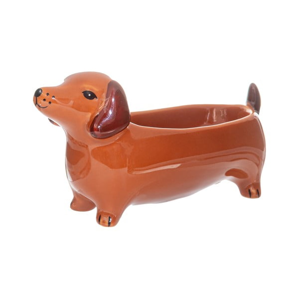 Porcelán dekoratív tál 5x14 cm Sausage Dog – Sass & Belle