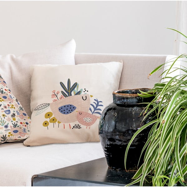 Bird Family párna, 45 x 45 cm - Butter Kings-image-1