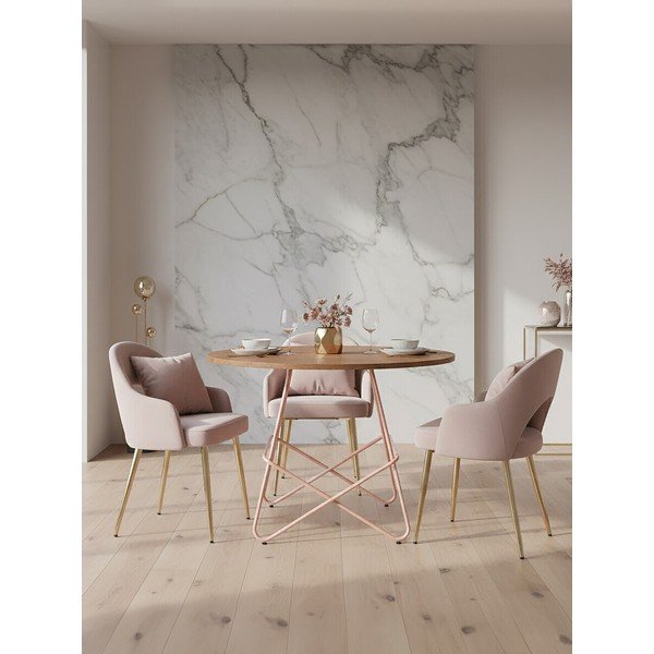 Szilfa kerek étkezőasztal ø 80 cm District – Premier Housewares-image-1