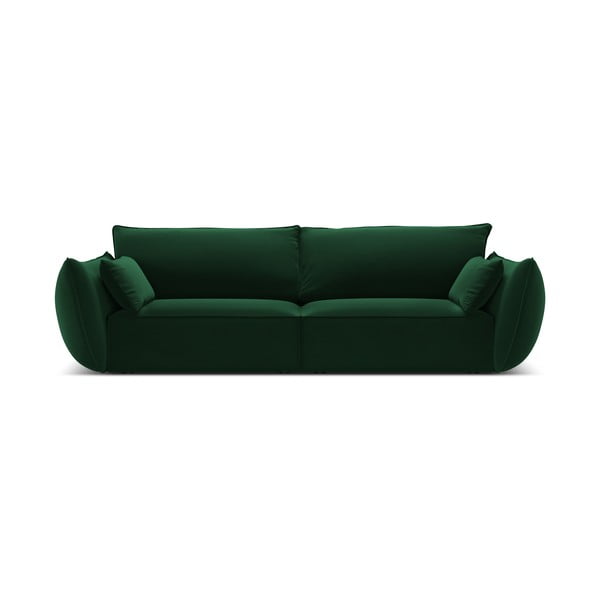 Sötétzöld bársony kanapé 208 cm Vanda – Mazzini Sofas
