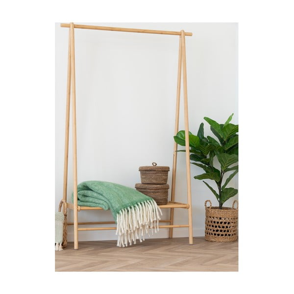 Zöld gyapjúkeverék takaró 130x170 cm Carmel – House Nordic-image-1