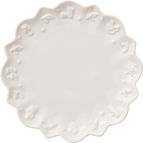 Fehér porcelán csészealj karácsonyi motívummal, ø 18,5 cm - Villeroy & Boch