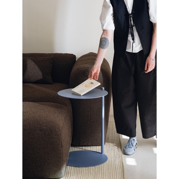 Acél kerek tárolóasztal 41x40 cm Ande – noo.ma-image-3