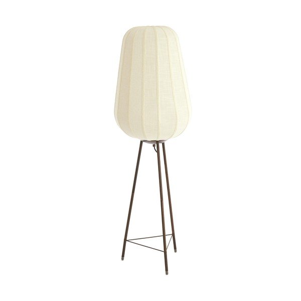 Fehér állólámpa textil búrával (magasság 133 cm) Bibury – Light & Living