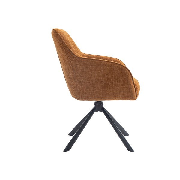 Narancssárga kárpitozott étkezőfotel szett 2 db-os Avola – Unique Furniture-image-3