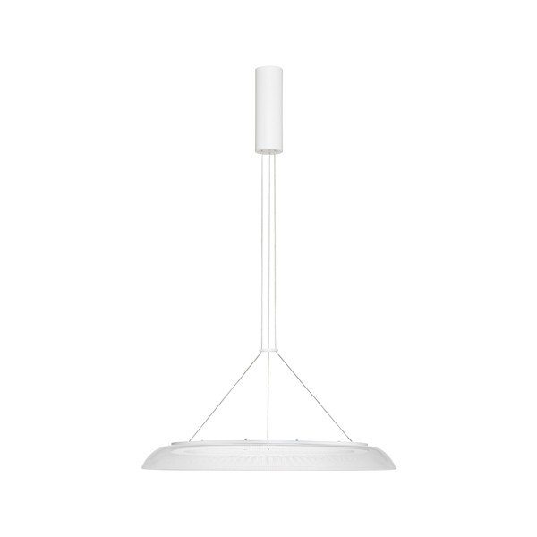 Matt fehér alumínium LED függőlámpa akrilüveg búrával ø 60 cm Mantle – Nova Luce