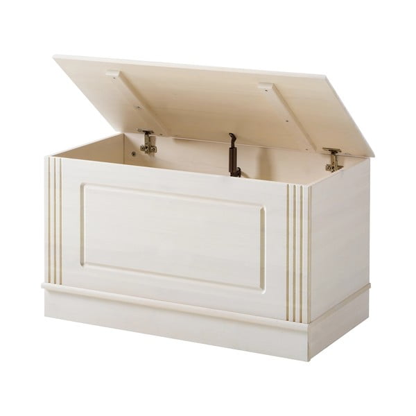 Fehér borovi fenyő tárolóláda 80x45 cm Anita – Støraa-image-3